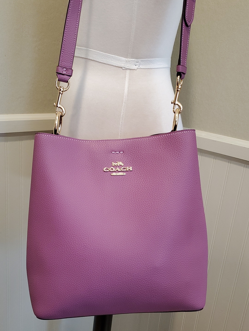 Coach Medium Town Bucket Bag Lilac Berry